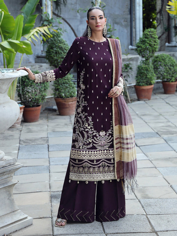FESTIVE FORMAL CHIFFON EMBROIDERED SUIT (CH002)