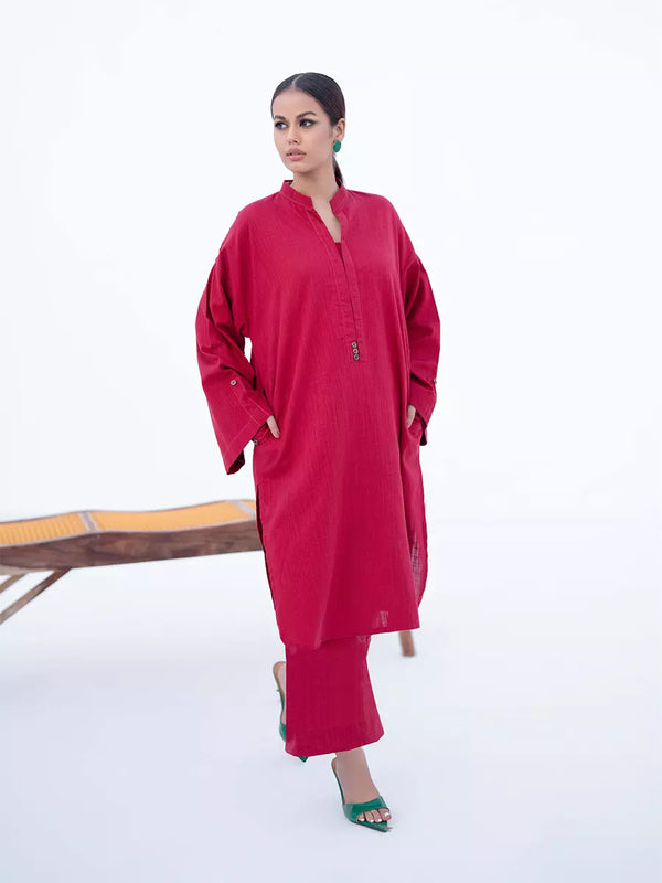 2PC Stitched Dyed Khaddar Dress (BS125-B)