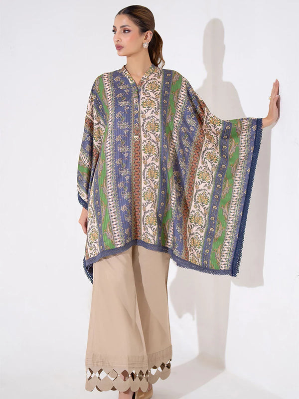 1PC STITCHED POLY VISCOSE PRINTED SHIRT