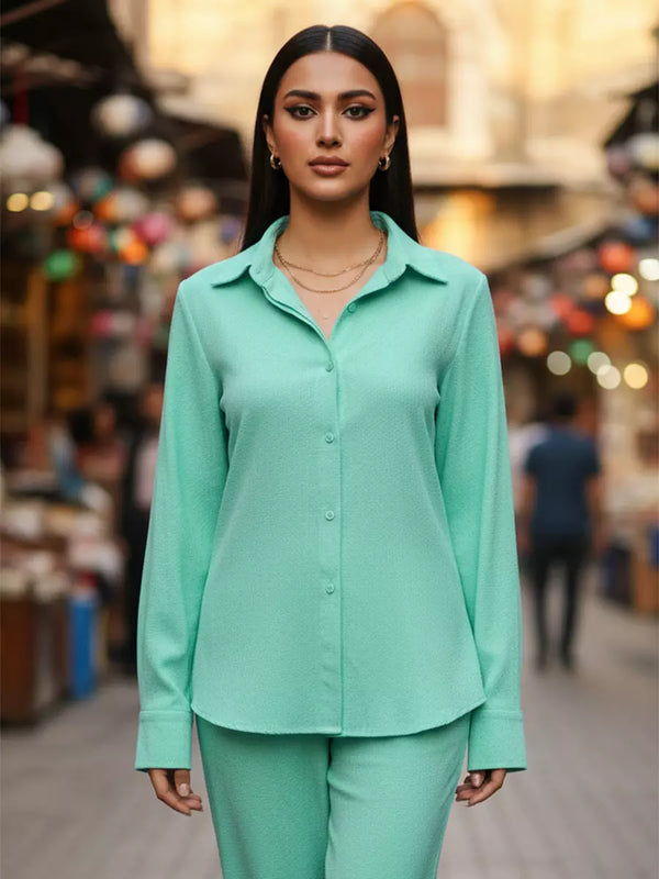 2PC Stitched Textured Fabric Suit (WP7L2PBC326)