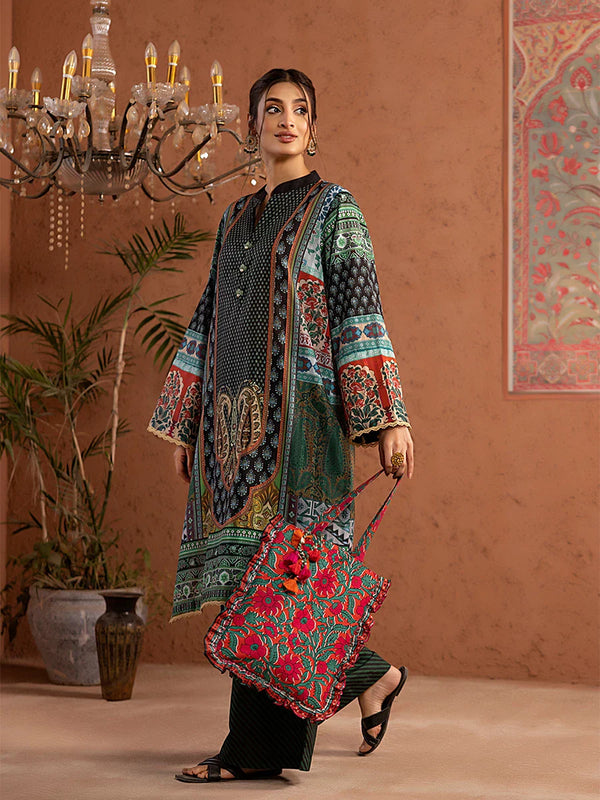 2Pc Stitched Cambric Printed Suit