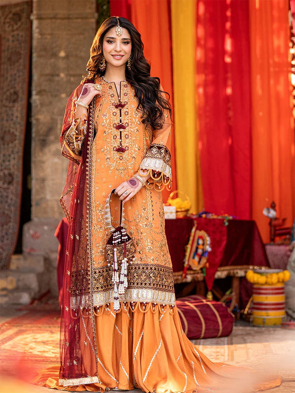 3PC Unstitched Festive Embroidered Suit (JI005)
