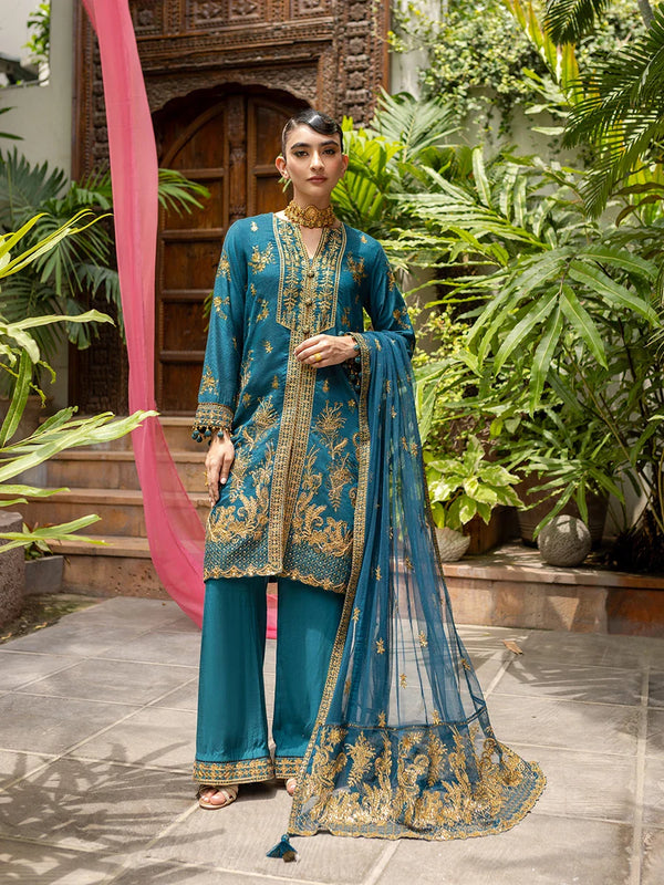 3PCS Stitched Festive Formal Suit