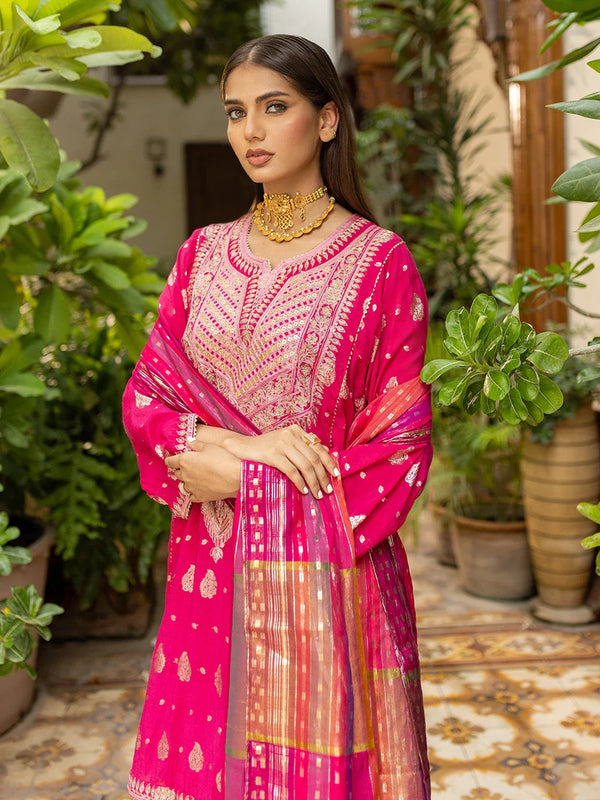3Pcs Stitched Festive Formal Suit