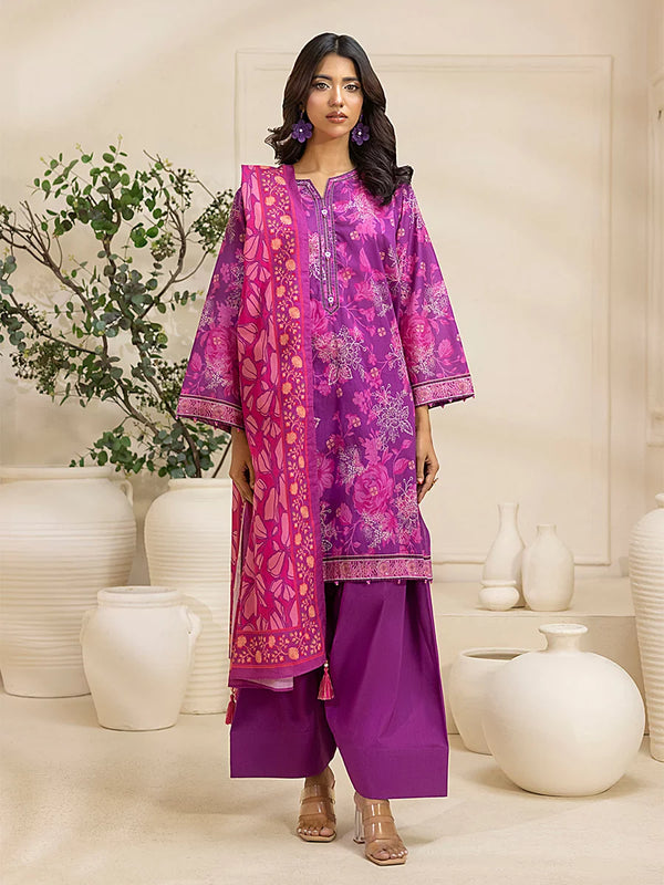 3PC Unstitched Printed Lawn Suit (P379)