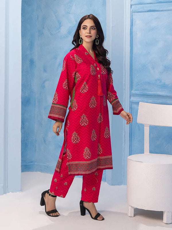 2Pc Stitched Printed Khaddar Dress (AP020)