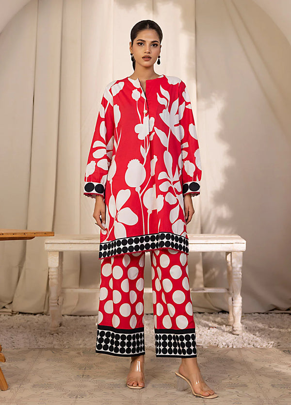 2PC Stitched Cambric Printed Co-Ord SET (SPL2PBC018)