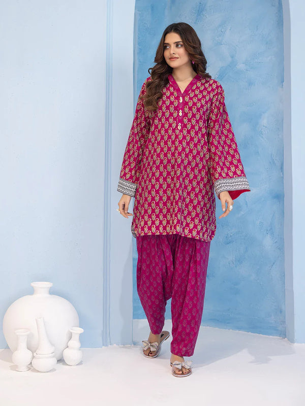 2Pc Stitched Khaddar Casual Dress (APE031)