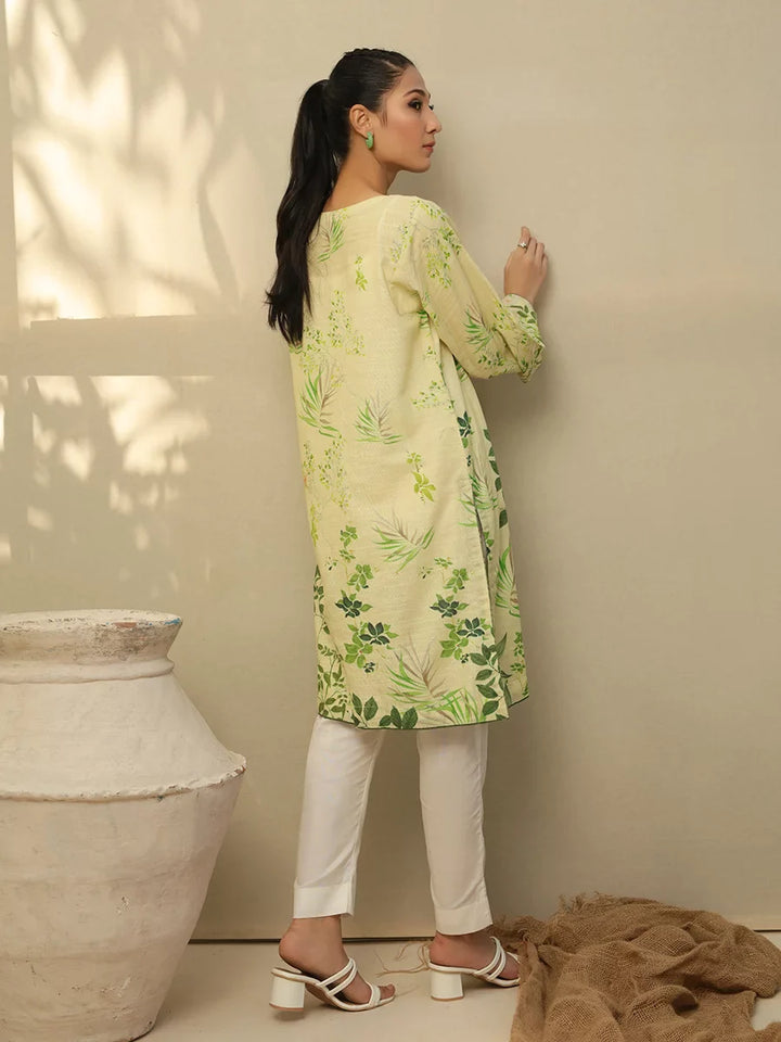 Stitched Printed Lawn Shirt with Embroidered Front & Lawn Jacquard Dupatta I Festive Poshmal 3pc (WK-311B) - SalitexOnline