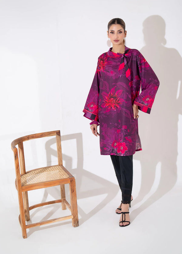 1PC STITCHED POLY VISCOSE PRINTED SHIRT