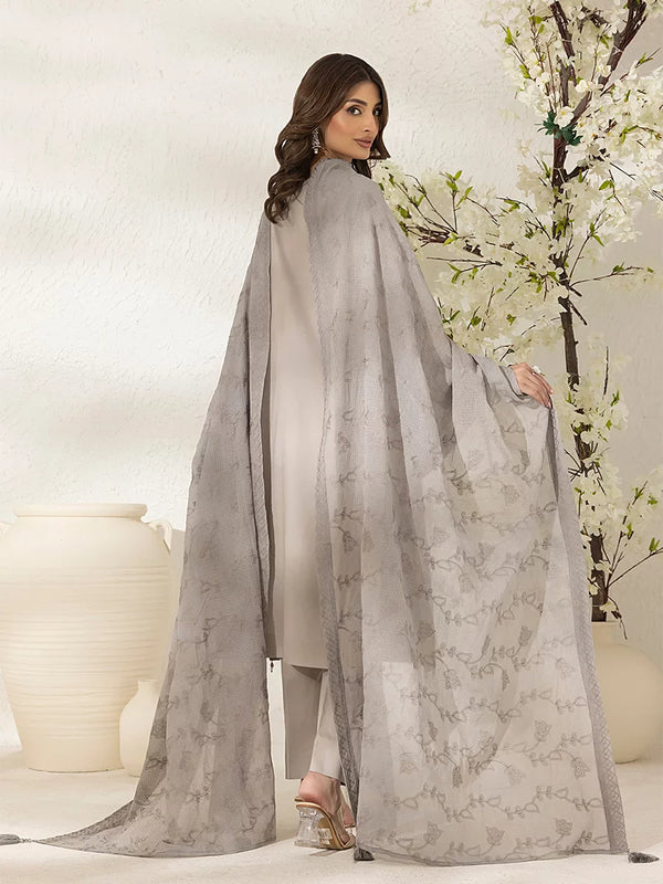 3PC Unstitched Lawn Embroidered Suit (UNS7MI099)