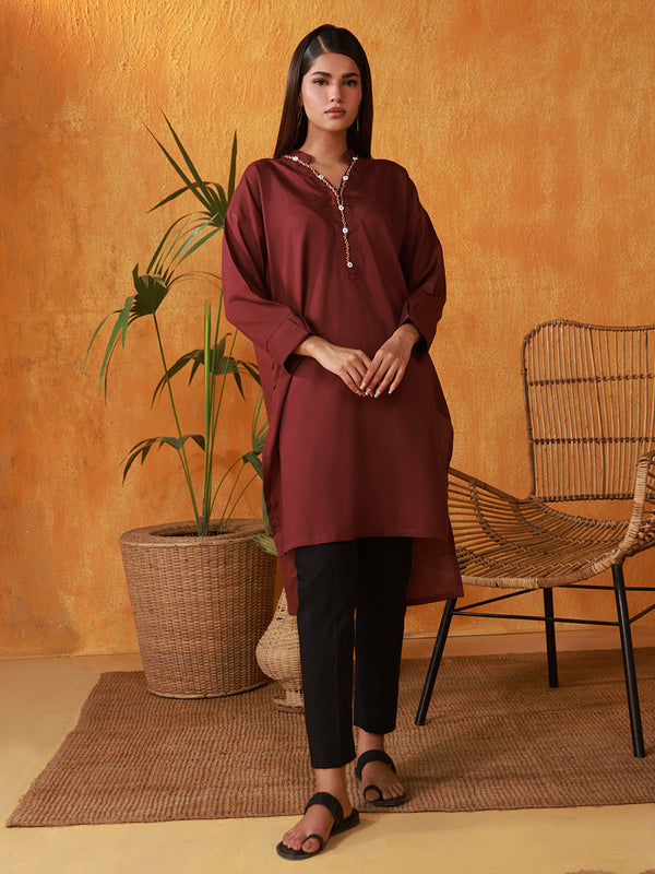 1PC - Stitched Signature Dobby Shirt