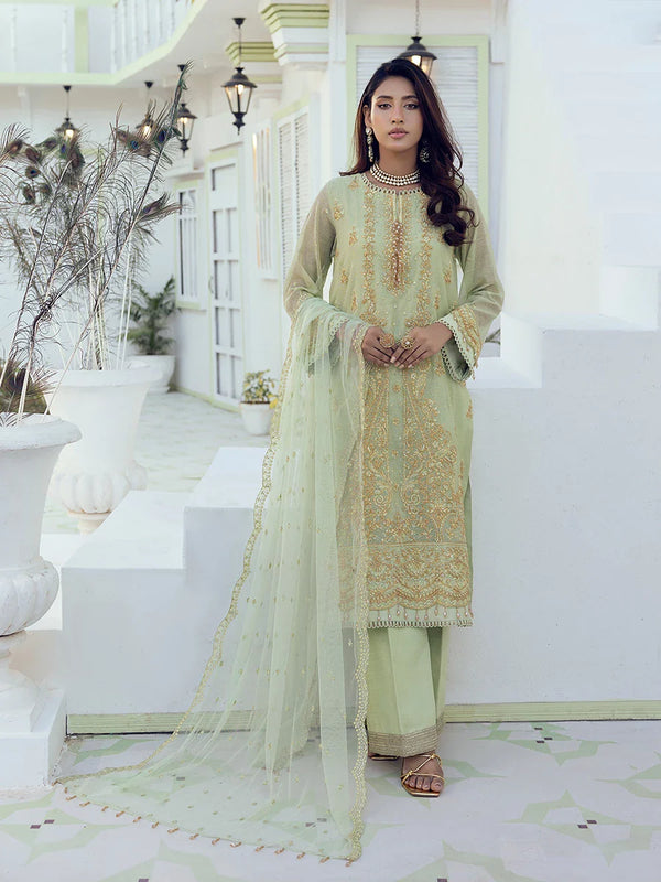 3PC Unstitched Festive Embroidered Suit (NO001)