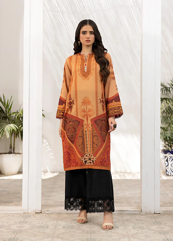 1PC Stitched Poly Viscose Printed Shirt