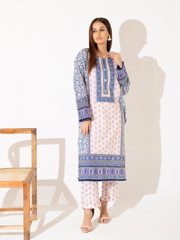 2PC Stitched Cambric Printed Suit