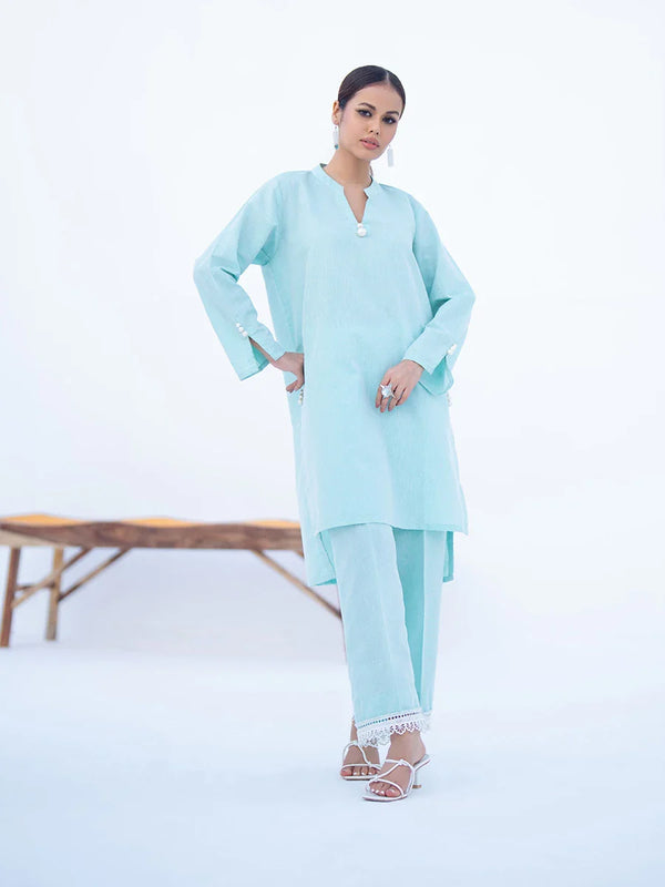 2Pc Stitched Dyed Khaddar Dress (BS129)
