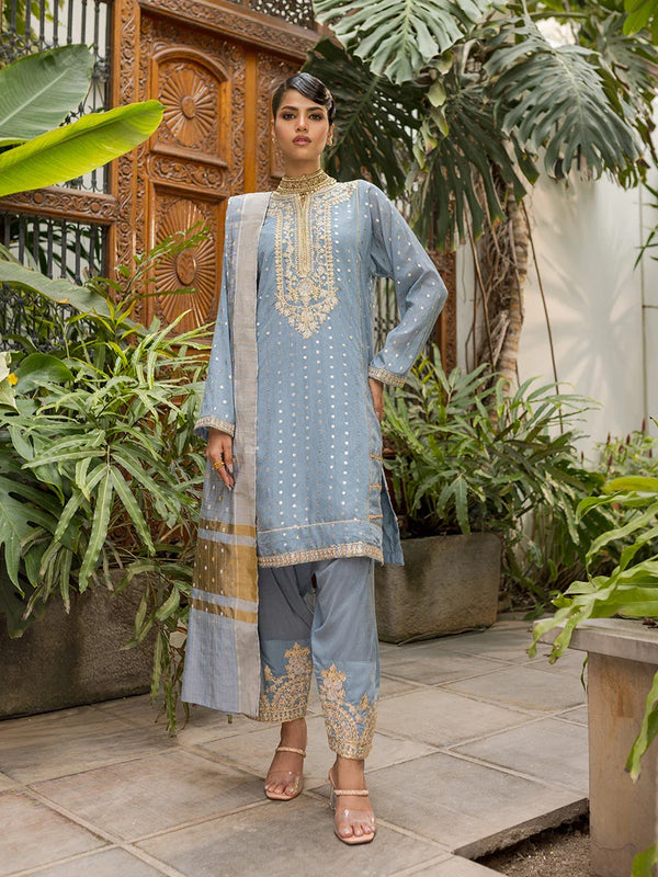 3PC Unstitched Festive Formal Suit