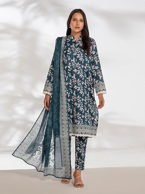 3PC Unstitched Printed Cambric Suit