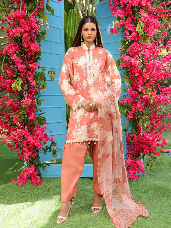 LUXURY CAMBRIC EMBROIDERED SUIT