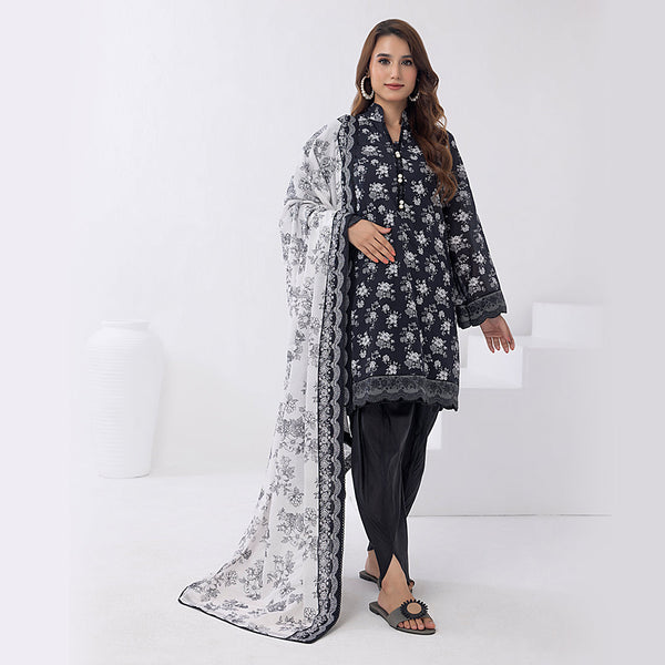 3pc Unstitched Lawn Printed Suits