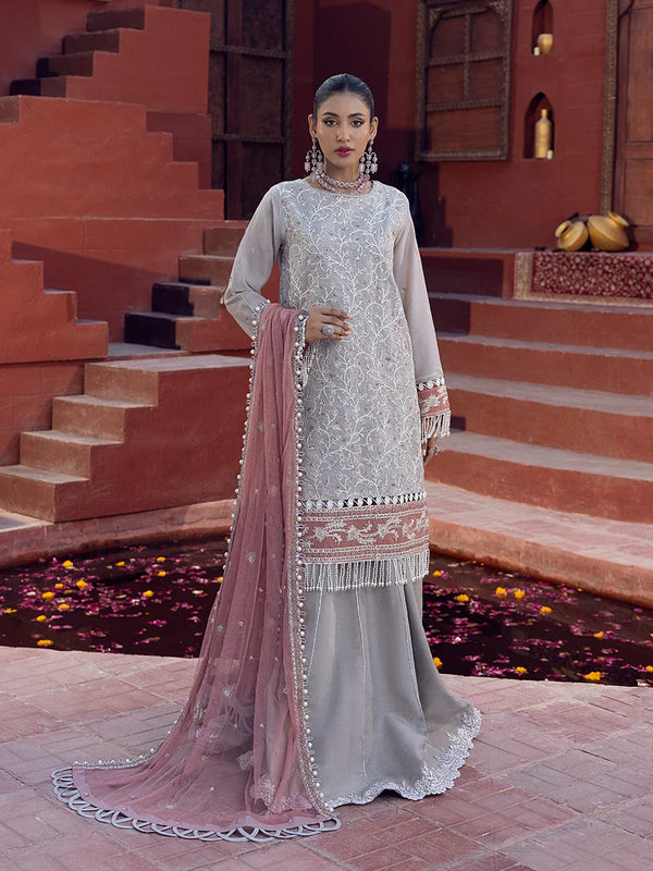 3PC Unstitched Festive Embroidered Suit (JI014UT)