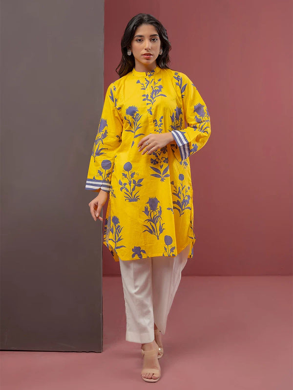 1Pc Stitched Essential Printed Cambric Shirt