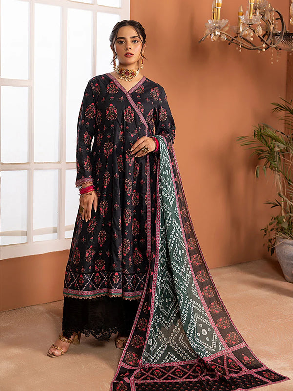 2PC Stitched Cambric Printed  (Shirt + Dupatta)