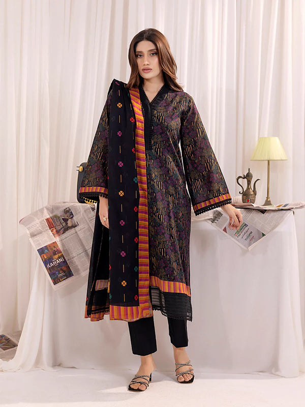 3PC Unstitched Printed Lawn Suit