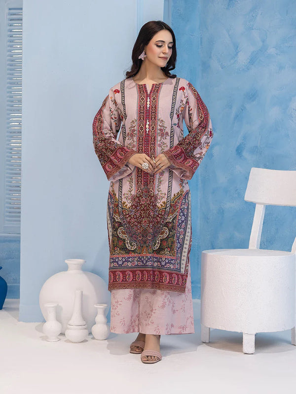 2Pc Stitched Printed Khaddar Dress (APE033)