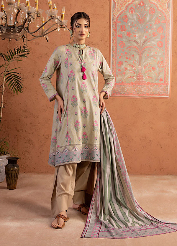 2PC  Stitched Cambric Printed Suit