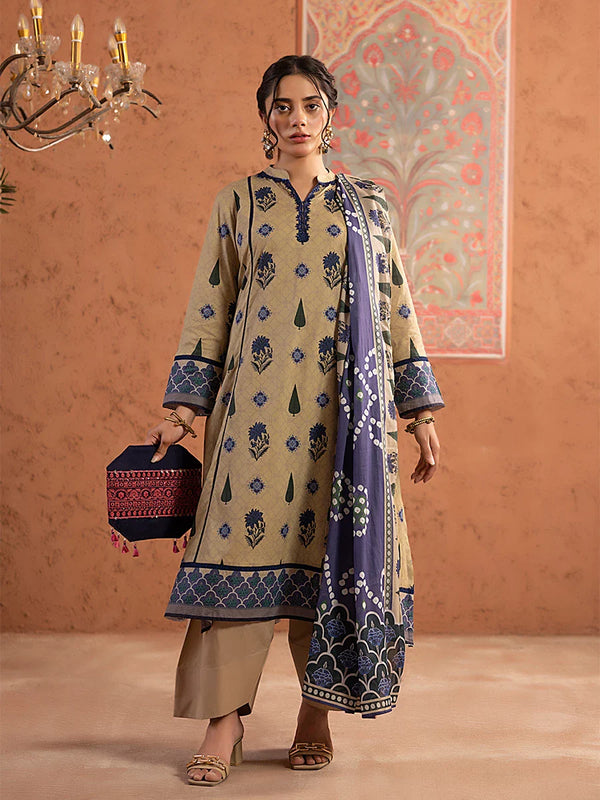 2PC Stitched Cambric Printed (Shirt+Dupatta)