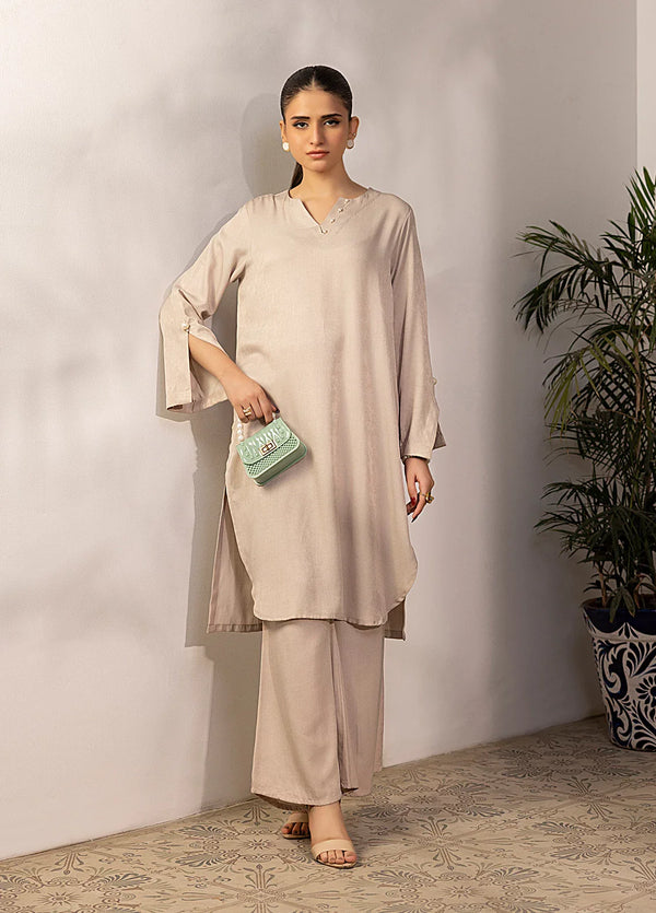 2PC STITCHED CREPE SILK SUIT