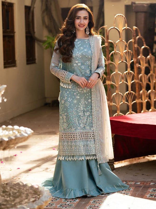 3PC Unstitched Festive Embroidered Suit (JI043)