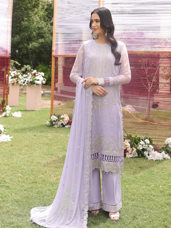 3PC FESTIVE STITCHED CHIFFON EMBROIDERED SUIT