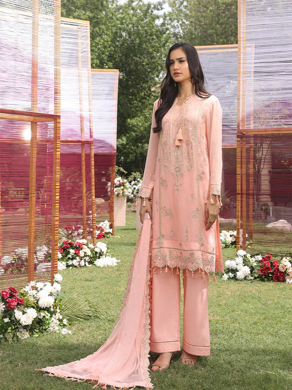 3PC STITCHED FESTIVE FORMAL CHIFFON EMBROIDERED SUIT