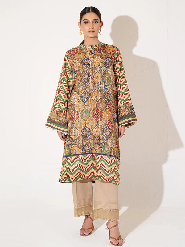 1PC STITCHED CAMBRIC PRINTED SHIRT