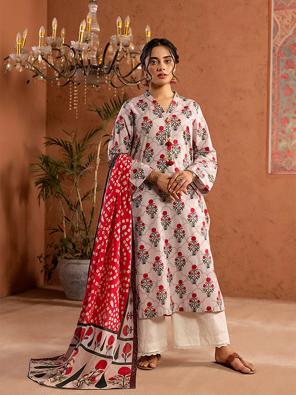 1PC Stitched Cambric Printed Shirt