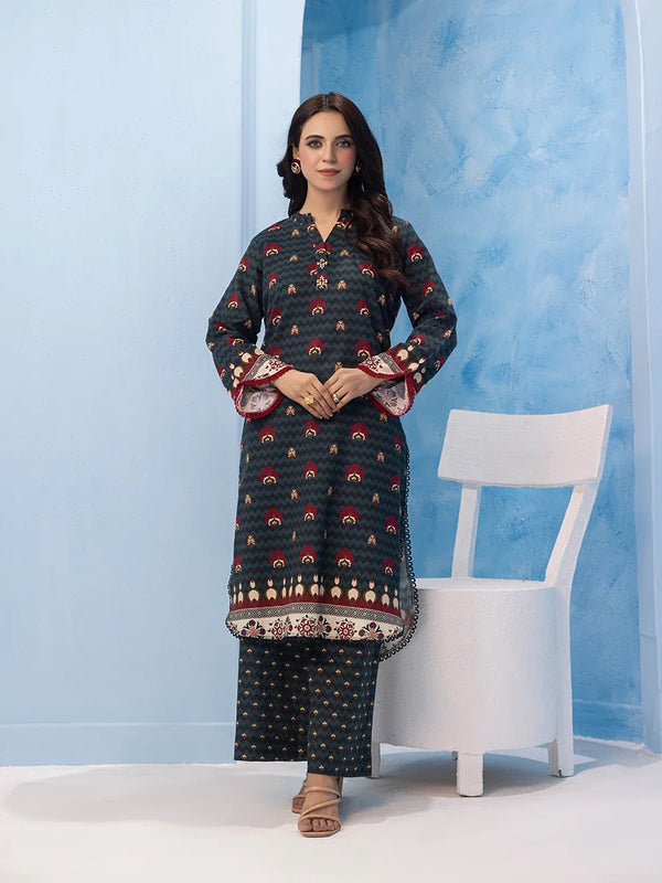 2PC Stitched Printed Khaddar Dress (DP192)