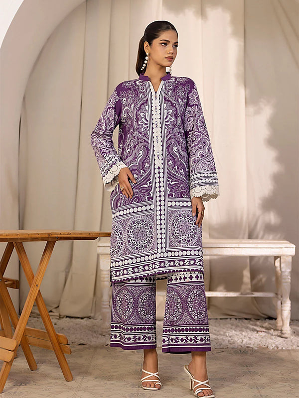 2PC Stitched Cambric printed CO-ORD SET