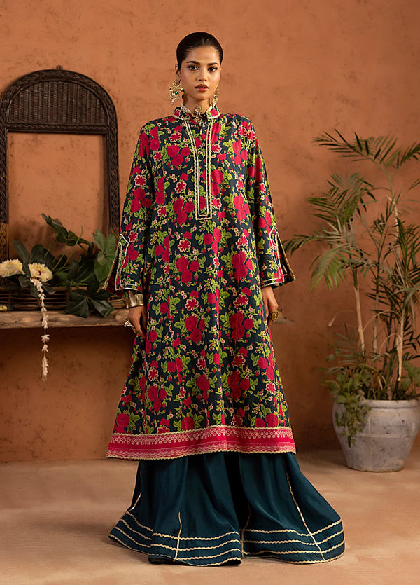 1PC STITCHED PRINTED CAMBRIC SHIRT