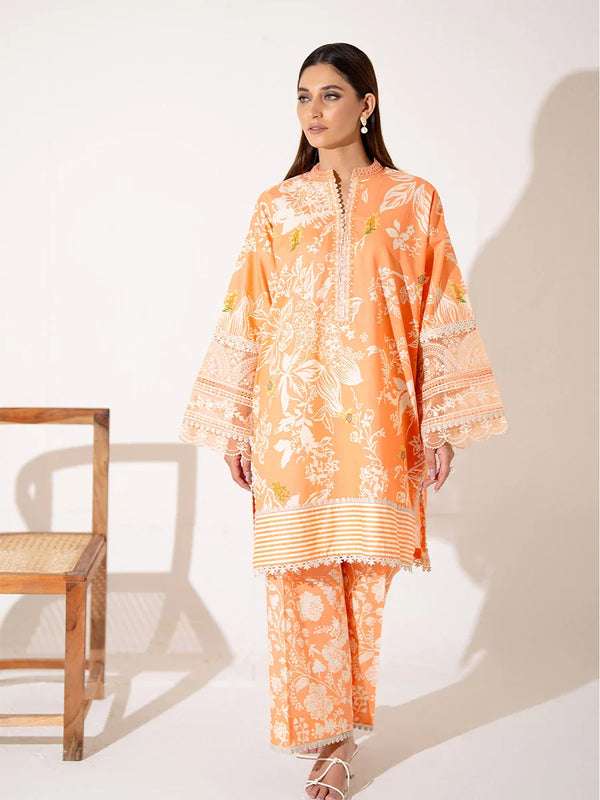 1PC Stitched Cambric Embroidered Shirt (AL135)