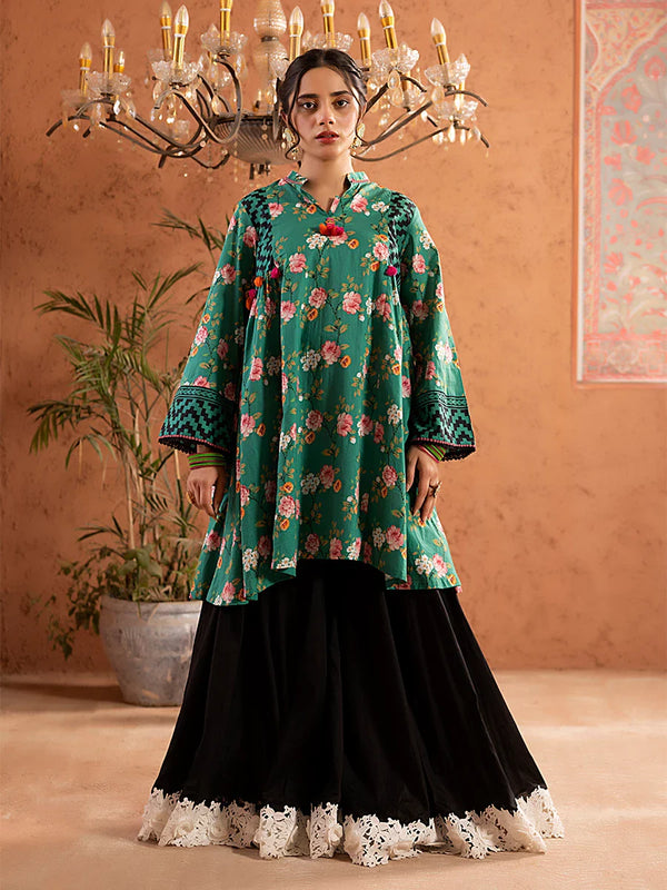 1PC Stitched Cambric Printed Shirt