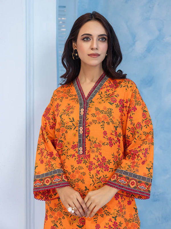 2Pc Stitched Printed Khaddar Dress (AL136)