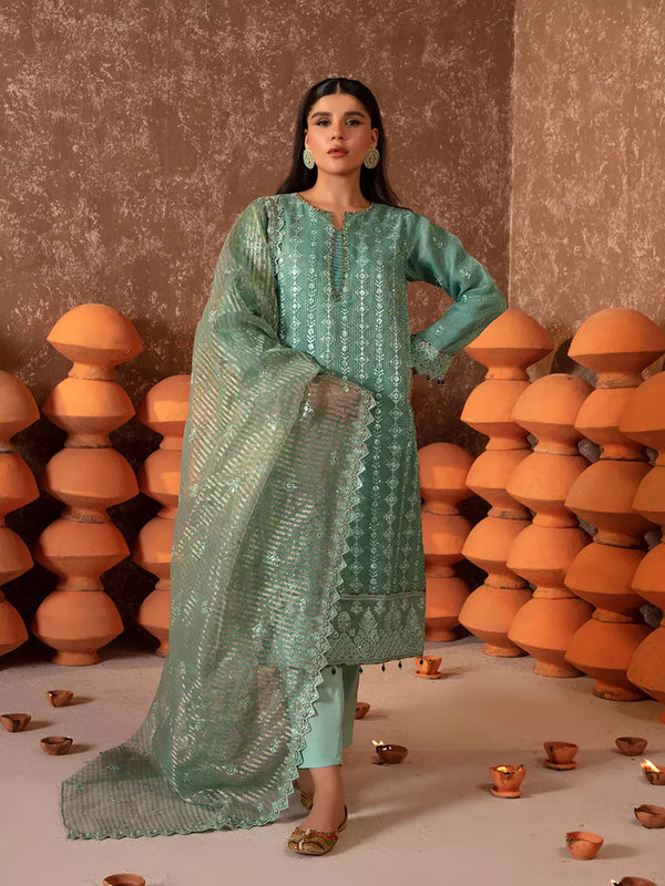 3PC Unstitched Festive Embroidered Suit (SUNW6JI036)