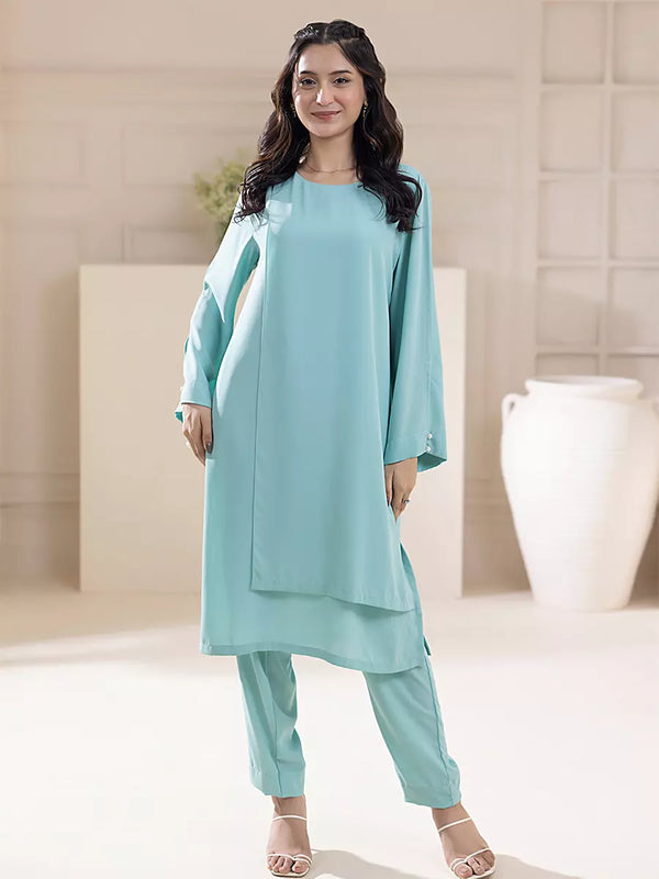 2PC Stitched Georgette Suit