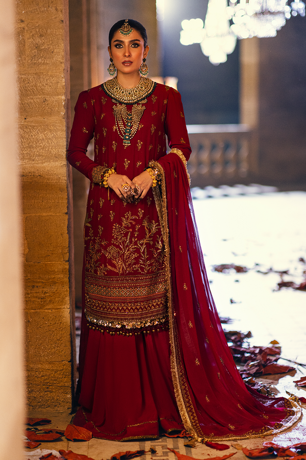 3PC FESTIVE FORMAL EMBROIDERED SUIT (LA23NO12)