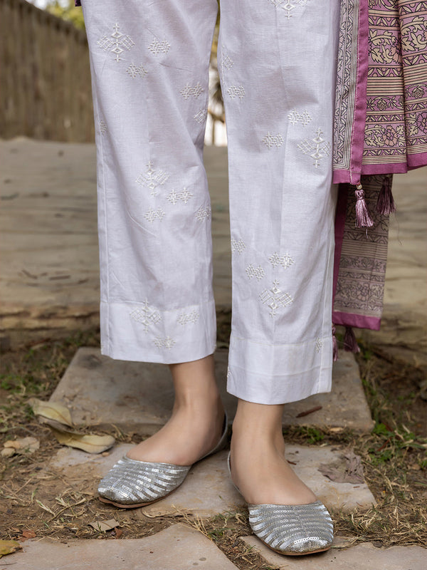 1pc Stitched Basic Embroidered Shalwar