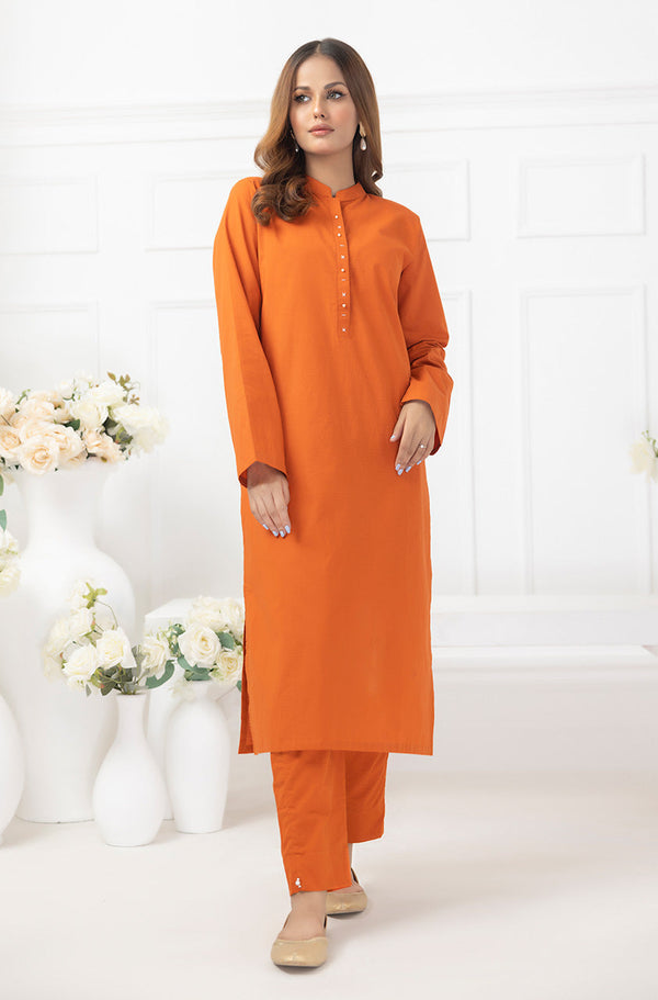 2pc - Stitched Basic Yarn Dyed Suit