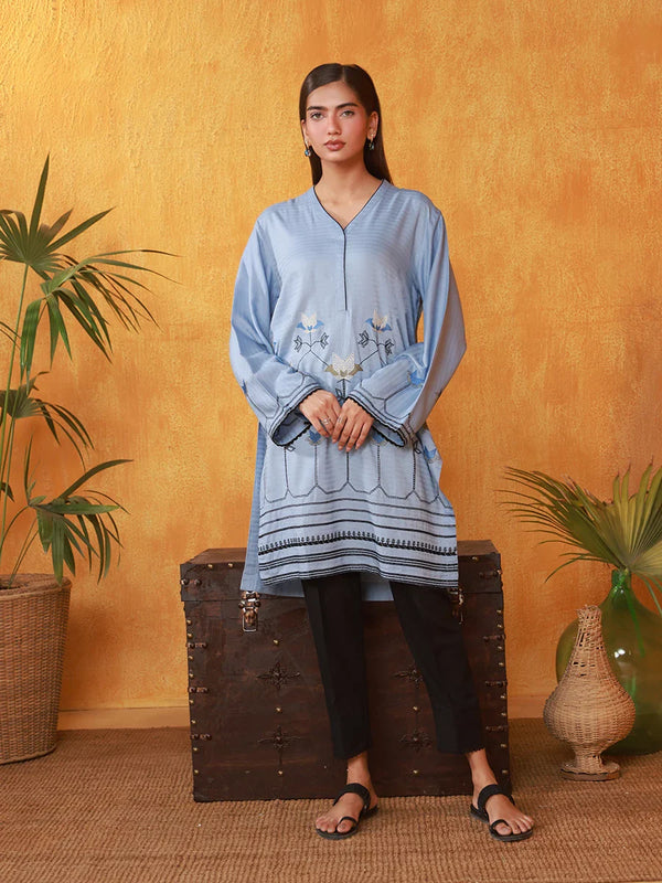 1pc - Stitched Signature Embroidered Cambric Shirt