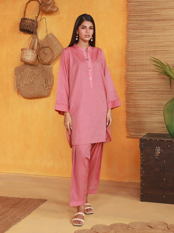 2pc - Stitched Signature Embroidered Yarn Dyed Suit
